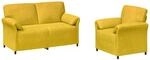 vidaXL Sofa Set 2 STK. Gelb Samt