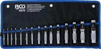 BGS 74570 | Locheisen-Satz | 2-22 mm | 15-tlg. | Tetron-Rolltasche | F&uuml;r Pappe,