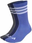 adidas Unisex 3Stripes Cushioned Sportswear Crew Socks 3 Pair Pack Socks, Dual