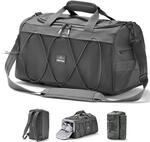 Johnny Urban Sporttasche Herren & Damen Grau - Shawn - 2 in 1 Tasche mit