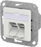 METZ CONNECT E-DAT C6A LSA++ Dose, 2 Port, UPk, verkehrswei&szlig;