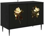 vidaXL TV-Schrank Bremen 69 x 33 x 50,5 cm Schwarz Eichen-Optik