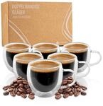 Exitoso Doppelwandige Espressogl&auml;ser | 80ml 6er gl&auml;ser set | doppelwandige