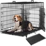 tectake&reg; Hundek&auml;fig, Hundegitter Box, Dog Kennel, Hundebox faltbar,...