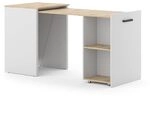 Vicco Esstisch Adam, Greige/Artisan-Eiche, 50.4 x 60 cm