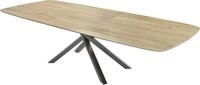 Esszimmertisch Edge Boot 240-300x120 cm Keramik Laminam&reg; Sabbia Eichefarbig