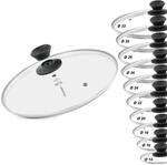 Glasdeckel &Oslash;20 cm - Topfdeckel aus Glas - Pfannendeckel mit Griff aus Bakelit -