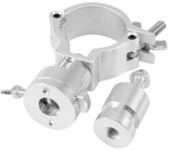 EUROLITE TPZ-1 Klammer mit TV-Zapfen silber | Montageklammer f&uuml;r 50-mm-Rohr,