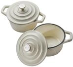 K&auml;fer Mini-Cocotte mit Deckel, gusseisern, 2er-Set, 250 ml, backofenfest