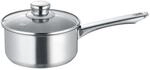 Berndes New Roma Stieltopf 16 cm inkl. Glasdeckel, Edelstahl, poliert
