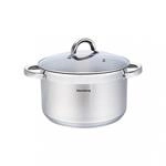 9,5 Liter 28 x 17cm Edelstahl Rostfrei Premium Topf Kasserolle mit Deckel