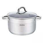 7,5 Liter 26 x 16cm Edelstahl Rostfrei Premium Topf Kasserolle mit Deckel