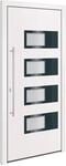 vidaXL Haust&uuml;r Wei&szlig; 100x210 cm Aluminium und PVC