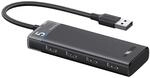 Ugreen CM653 Hub USB C a 4xUSB 3.0 Negro