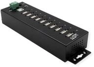 Exsys EX-1170HMVS 10 Port USB 2.0 Metall HUB, 15KV Surge Protection