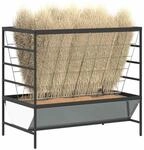 vidaXL Viehfutterspender Silber 100 x 60 x 90 cm 15 kg