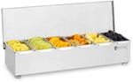 Royal Catering Zutatenbeh&auml;lter Beilagenbeh&auml;lter RCCBS 5 (Edelstahl, 6...