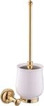 PaulGurkes WC-B&uuml;rste Gold Nostalgie Retro Antik Bad-Accessoires