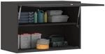 vidaXL Wandschrank f&uuml;r die Garage mit Gasdrucklift-T&uuml;r Schwarz