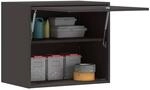 vidaXL Wandschrank f&uuml;r die Garage mit Gasdrucklift-T&uuml;r Schwarz