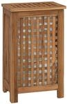 vidaXL W&auml;schekorb Natur Massivholz Teak