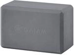 Gaiam Yogablocke Yoga Block, Storm Gray, 61350