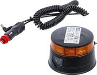 BGS 70343 | Akku-Rundumkennleuchte gelb | Magnet | 12 V / 24 V | &Oslash; 130 mm