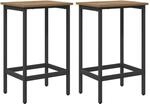 vidaXL Barhocker 2 STK. Artisan-Eiche 40 x 32 x 64 cm Holzwerkstoff
