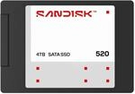 SANDISK 520 SATA SSD interner Speicher 4 TB (2,5"/7 mm, Lesegeschwindigkeiten von bis