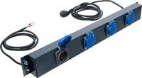 BGS 80190 | Netzversorgungsleiste 4-Fach | f&uuml;r Schrankwand-System