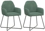 vidaXL Esszimmerst&uuml;hle 2 pcs Samt (V) Meergr&uuml;n 55 x 50 x 84 cm, Moderne