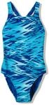 Speedo Damen Hyperboom Print Medalist Swimsuit, Night Watch, 36