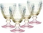 Villeroy & Boch Boston Pearl Wasserkelch 4er Set, Bunt Schimmernd,