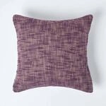 Homescapes Kissenh&uuml;lle Nirvana Slub Mauve &ndash; Deko-Kissenbezug 45x45 cm aus...