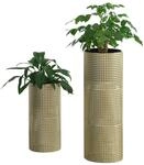 [en.casa] Pflanzst&auml;nder L&uuml;ttich 2er Set Blumenst&auml;nder-Set Pflanztopfhalter...