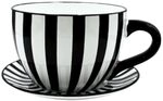 Dekohelden24 Blumentopf, Pflanztasse, Pflanzk&uuml;bel, Pflanzgef&auml;&szlig;, Blumenk&uuml;bel,