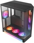 NZXT H6 RGB+ - Kompaktes Dual-Kammer ATX PC-Geh&auml;use - Schwarz