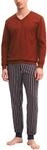 CALIDA Cotton Special B&uuml;ndchen-Pyjama Herren | Schlafanzug mit B&uuml;ndchen,...