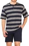 hajo Polo & Sportswear Herren Shorty Klima-Light, N- Marine/graumelan, 48