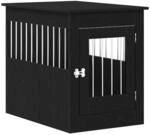 vidaXL Hundebox-M&ouml;bel Schwarze Eiche 55 x 80 x 68 cm Holzwerkstoff