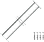 vidaXL Fenstergitter 700-1050 mm Ausziehbar Sicherheitsgitter Einbruchschutz