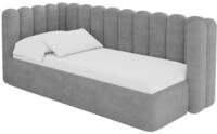 ALTDECOR Jugendbett mit Matratze - HUGY 80x200 Grau