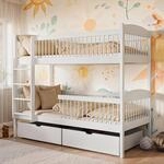 Kids Collective Hochbett Kinder, Etagenbett, Kinderbett | Massives Kiefernholz,...