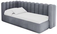 ALTDECOR Jugendbett mit Matratze - HUGY 90x200 Grau