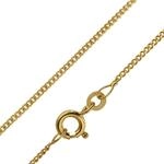 trendor Panzerkette mit Zwischen&ouml;se 333 Gold 1,1 mm Damen und Kinder
