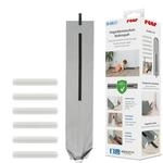 reer Fingerklemmschutz Bodenspalt, T&uuml;rstopper f&uuml;r 70-90 cm T&uuml;ren, Grau | F&uuml;r