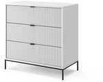 Vicco Kommode Eliza, Wei&szlig;, 80 x 81.2 cm | mit 3 Schubladen, zur Aufbewahrung...