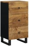 vidaXL Sideboard mit 3 Schubladen 40x33,5x75 cm Massivholz Mango
