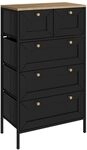 Vicco Kommode Belaro, Schwarz, 56 x 95 cm | mit 5 Schubladen, zur Aufbewahrung...