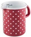 Riess, 0337-077, K&uuml;chenma&szlig; &Oslash; 9cm, P&Uuml;NKTCHEN ROT, Rot, Emaille, Vol. (rec.):...